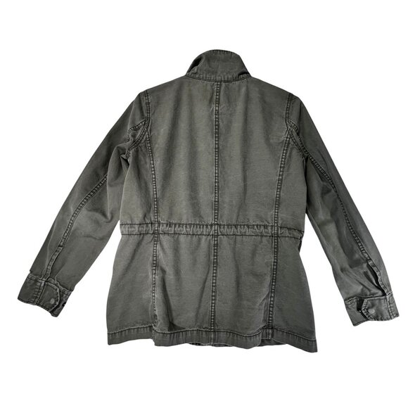 Madewell Olive Green Jacket Full Zip Pockets Womens Med Lightweight Army Style - Picture 3 of 12